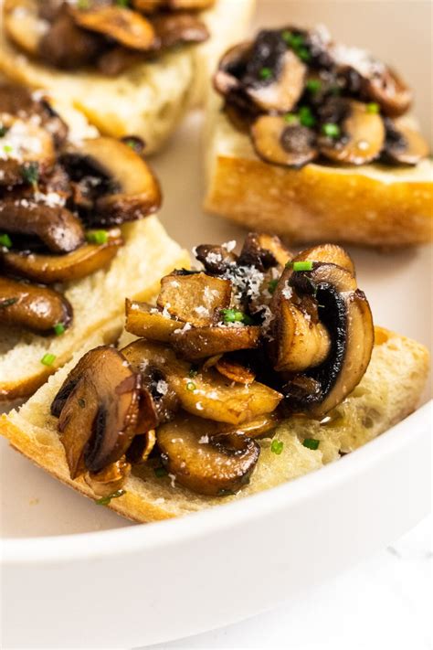 Mushroom Bruschetta - Love & Good Stuff