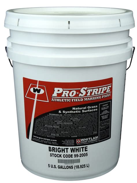 Pro-Stripe Bright White Athletic Field Marking Paint - 5 Gallons - Whitlam Paint Company