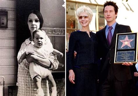 Keanu Reeves with his mother : pics