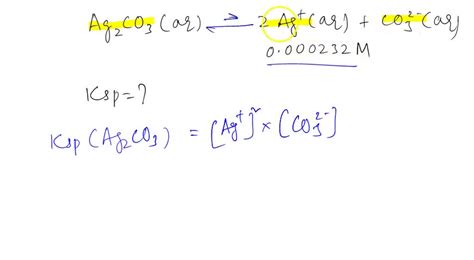 SOLVED: In the solubility rules, Ag2CO3 was listed as an insoluble salt. It is actually slightly ...