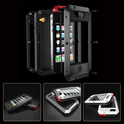 Waterproof Shockproof Aluminum Gorilla Metal Cover Case For Apple ...