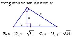 Ôn tập hình học chương 1- Hình học 9: Hệ thức lượng trong tam giác ...