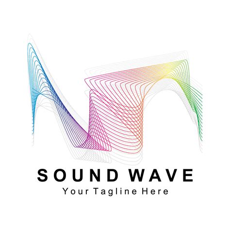 Sound waves vector illustration 10947443 Vector Art at Vecteezy