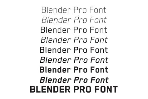 Blender Pro Font Free Download