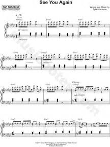 The Theorist "See You Again" Sheet Music (Piano Solo) in Gb Major ...