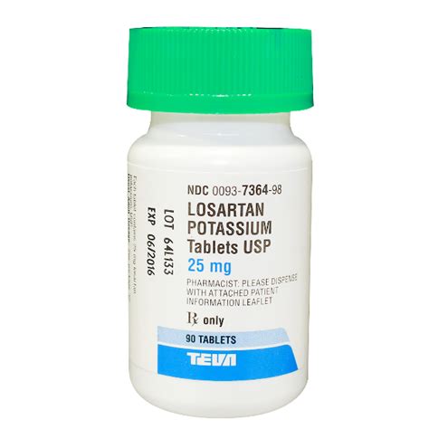 Losartan Potassium 25mg 90 Tablets