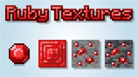 (Bedrock) Ruby Resource Pack 1.20.2/1.20.1/1.20/1.19.2/1.19.1/1.19/1.18/1.17.1/Forge/Fabric ...