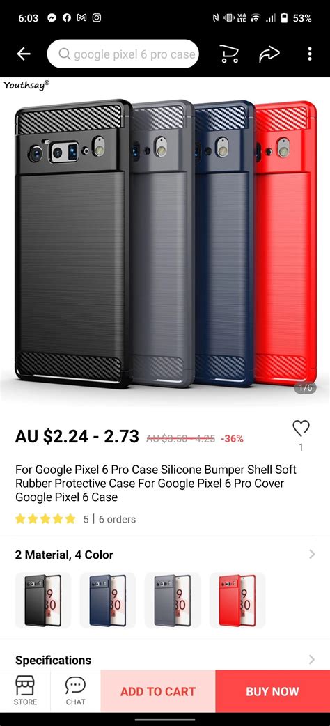 Cases for the Google Pixel 6 and Pixel 6 Pro are showing up