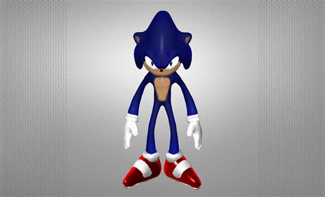 Sonic the Hedgehog 3D Model 3D printable .obj - CGTrader.com