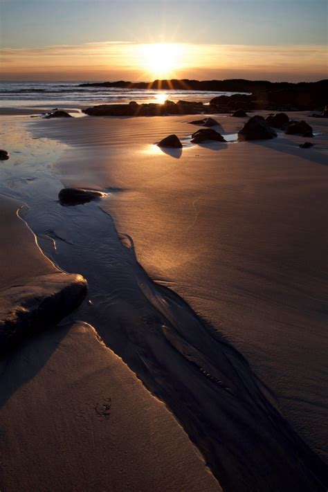 Sandy Beach Sunrise Royalty Free Photo