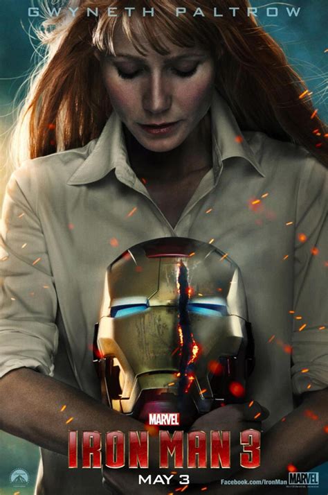 “Pepper” Potts se gana su propio cartel en Iron Man 3 y Tony Stark no la anda a la zaga...