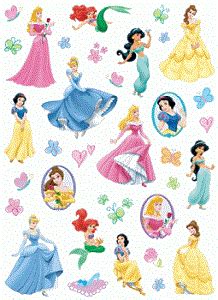 Disney Princess Stickers...the #1 Favorite Sticker Choice for Little Girls!
