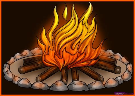 Best Cartoon Campfire #15803 - Clipartion.com