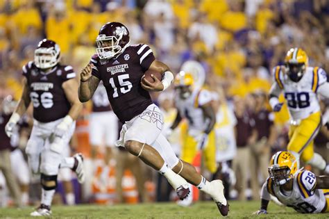 Dak Prescott reacts to Mississippi State upsetting LSU