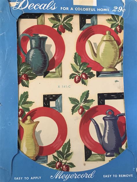 Vintage Unused Kitchen Decal | Etsy | Kitchen decal, Vintage, House colors