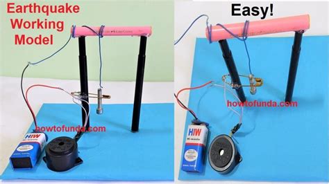 how to make earthquake alarm working model making – diy - Science Projects | Maths TLM | English ...