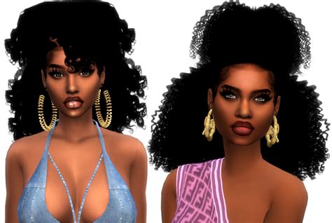 DOWNLOADS | xxblacksims | Sims hair, Sims 4 afro hair, Afro hair sims 4 cc
