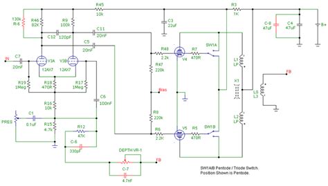 Triode Pentode Switch Diagram Amplifier