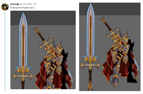 Paladin Set made by Aranx is done. Possibly for another monthly upgrade ...