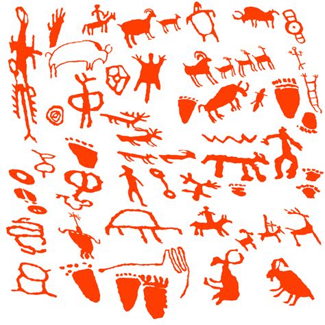 Petroglyph art symbols, art, rock, prehistoric, aboriginal - free image ...
