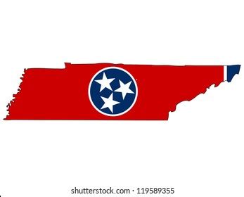 Tennessee flag.eps Royalty Free Stock SVG Vector