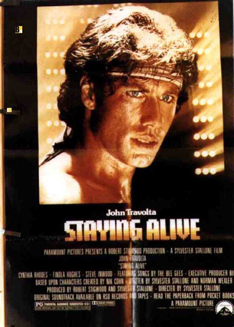 "STAYING ALIVE" MOVIE POSTER - "STAYING ALIVE" MOVIE POSTER