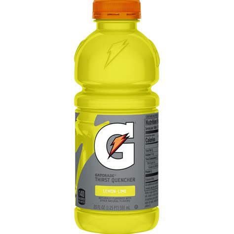 Gatorade Thirst Quencher Sports Drink, Lemon Lime, 20 oz Bottle - Walmart.com - Walmart.com