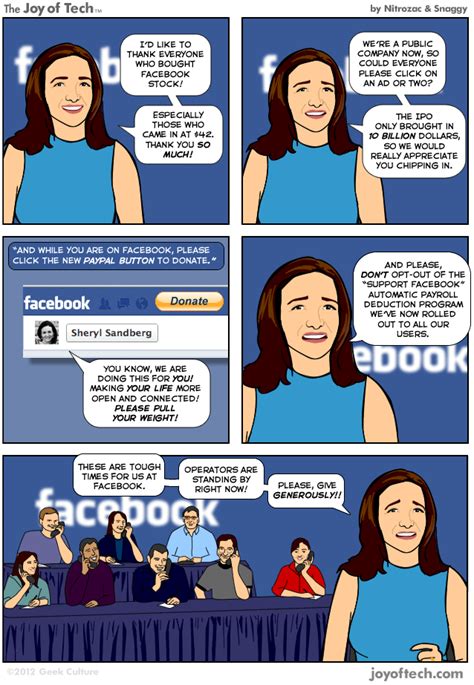 Please, Give Generously to Facebook (Comic) - Nitrozac and Snaggy ...