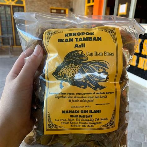 Keropok keping ikan tamban cap ikan emas original terengganu | Shopee ...