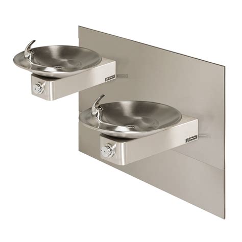 Haws 1011MS, "Hi-Lo" Barrier-Free, Wall Mounted, Dual Satin Finish ...