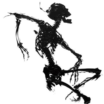 Black Graphic Skeleton Dancing, Skeleton, Dance, Energy PNG Transparent Image and Clipart for ...