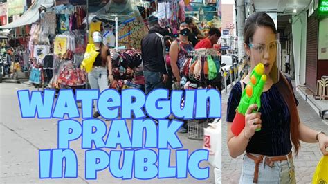 WATER GUN PRANK | PUBLIC PRANK BY LALA PRANKS PH - YouTube