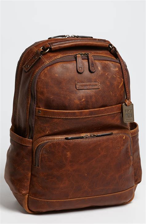 Frye 'Logan' Leather Backpack in Brown for Men (cognac) | Lyst