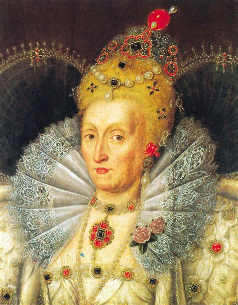 A Portrait of Queen Elizabeth I (1533-1603), by Marcus Gheeraerts the ...