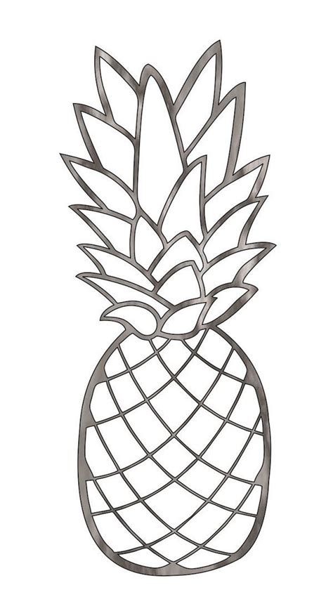 How To Draw A Pineapple Outline - Draw Easy