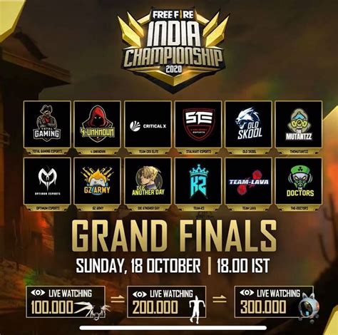 Free Fire India Championship 2020 Grand Finals date and teams announced