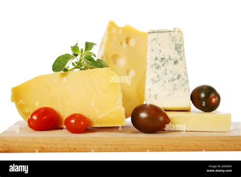 Still life of different types of cheese,isolated Stock Photo - Alamy