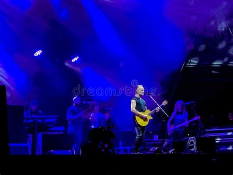 Sting in Concert editorial image. Image of sound, audio - 152532040