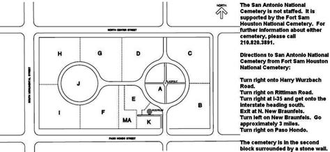 Fort Sam Houston Cemetery Map - Maping Resources