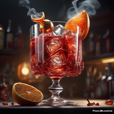 Premium AI Image | Negroni is a bitter cocktail but the vermouth and ...