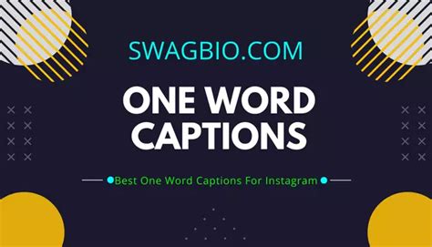 555+ Best One Word Captions For Instagram