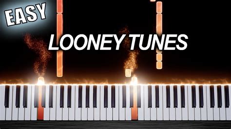 Looney Tunes Theme Song - EASY Piano Tutorial by PlutaX - YouTube