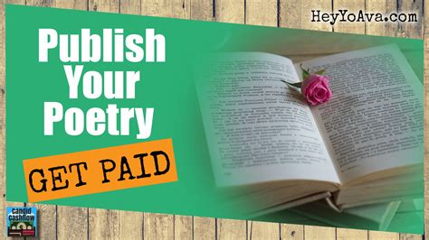 How To Publish Your Poetry and Earn Money Writing Poems - HeyYoAva.com