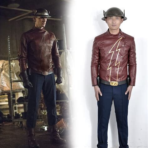 The flash Season 2 Jay Garrick Red Battleframe Cosplay Costume With Helmet | The flash season 2 ...