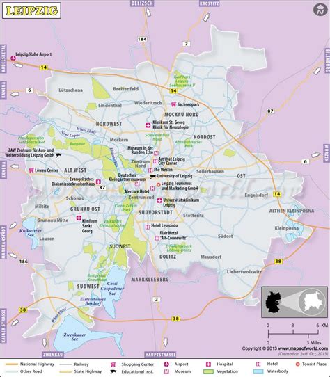 Leipzig Germany Map | City Map of Leipzig, Germany | Germany map, Map, Germany