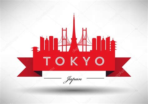 Tokyo City Skyline Design — Stock Vector © kursatunsal #40315837