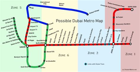 Where Will the Dubai Metro Blue Line Go? - Dubai Metro Information