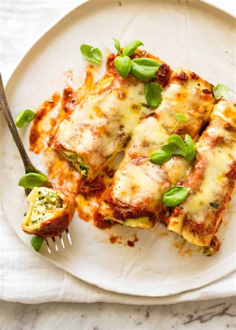 Spinach And Ricotta Cannelloni | recipetineats