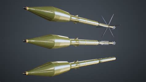 ArtStation - RPG-7 Rocket Launcher | Game Assets