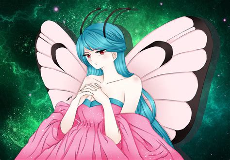 Pink Butterfree Gijinka. by Nirvna-chan on DeviantArt